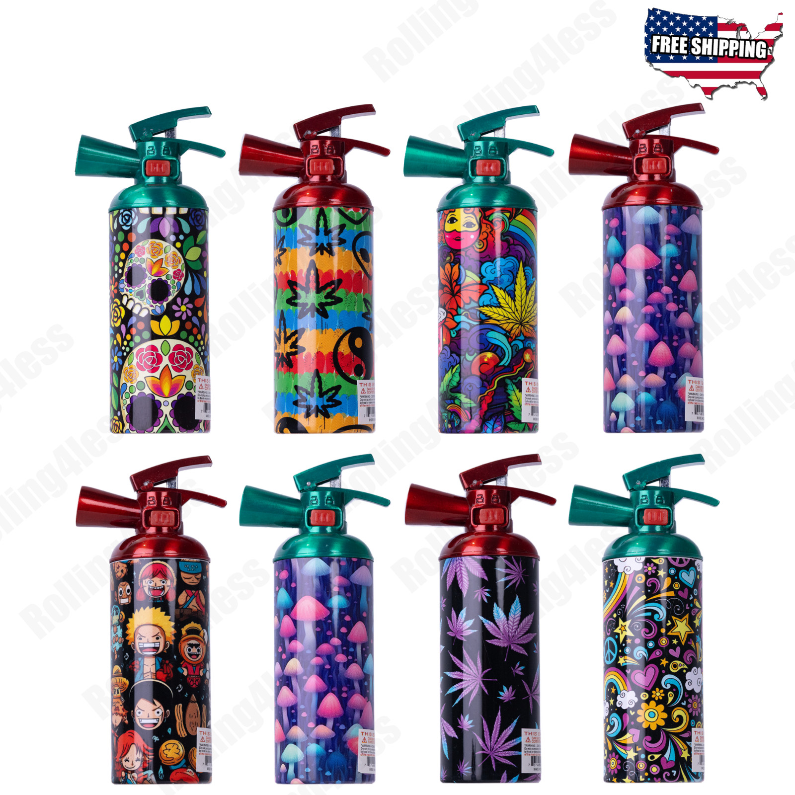 Fire Extinguisher Style Torch Butane Lighter