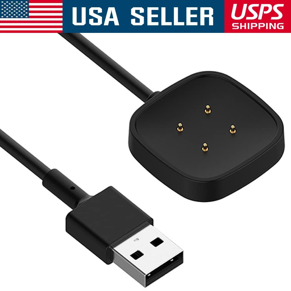Wireless Charger For Fitbit Sense Versa 3 4 Watch USB Fast Charging Dock Cable