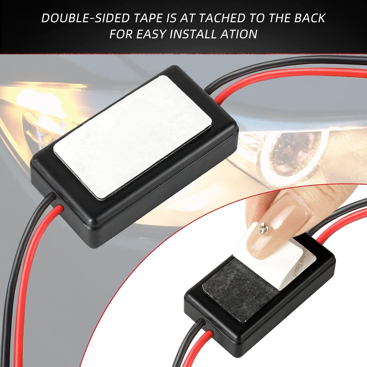 2x 12-30V Strobe Flasher Module 24W LED Brake Tail Light Waterproof Universal