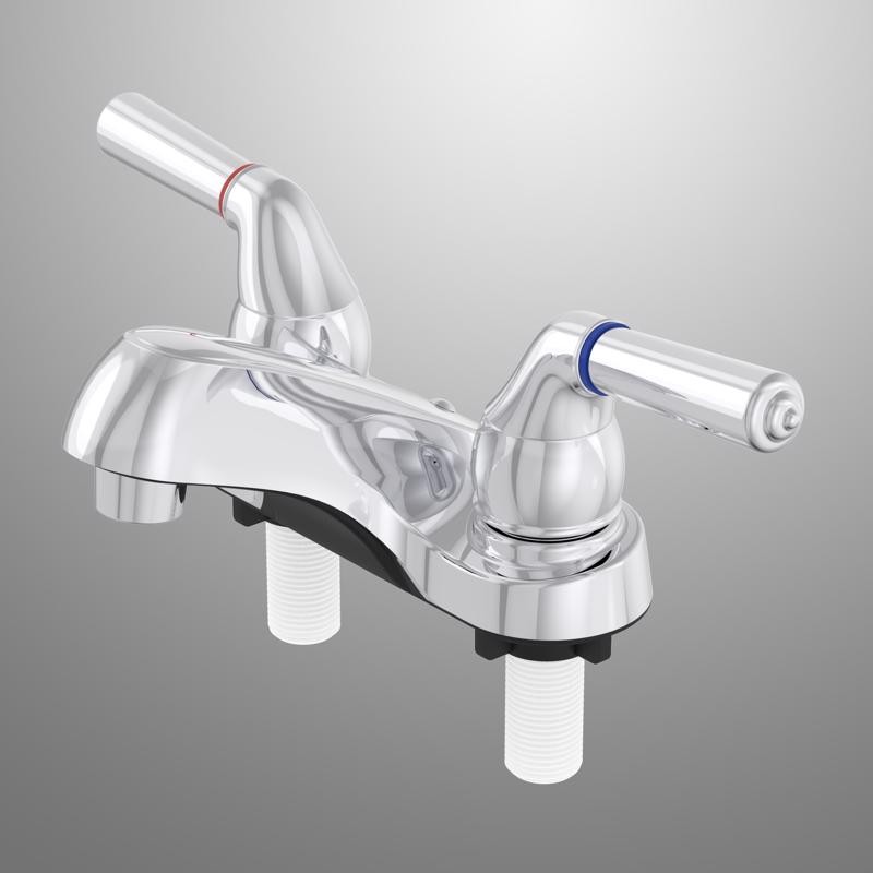 Home Plus 1004-10CTP CP-N Chrome Two Handle Classic Lavatory Faucet 4 in.