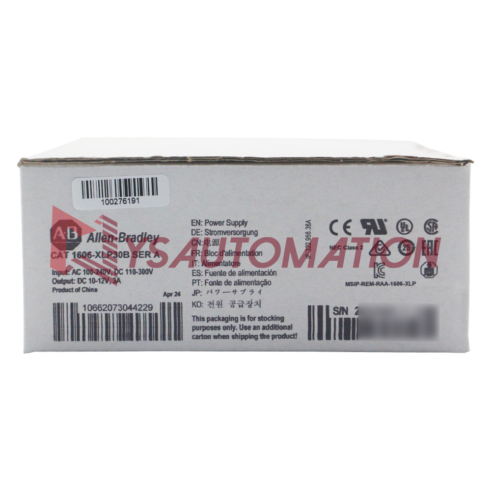 Allen Bradley 1606-XLP30B 30 W, 12-15V DC, No Special Function Power Supply