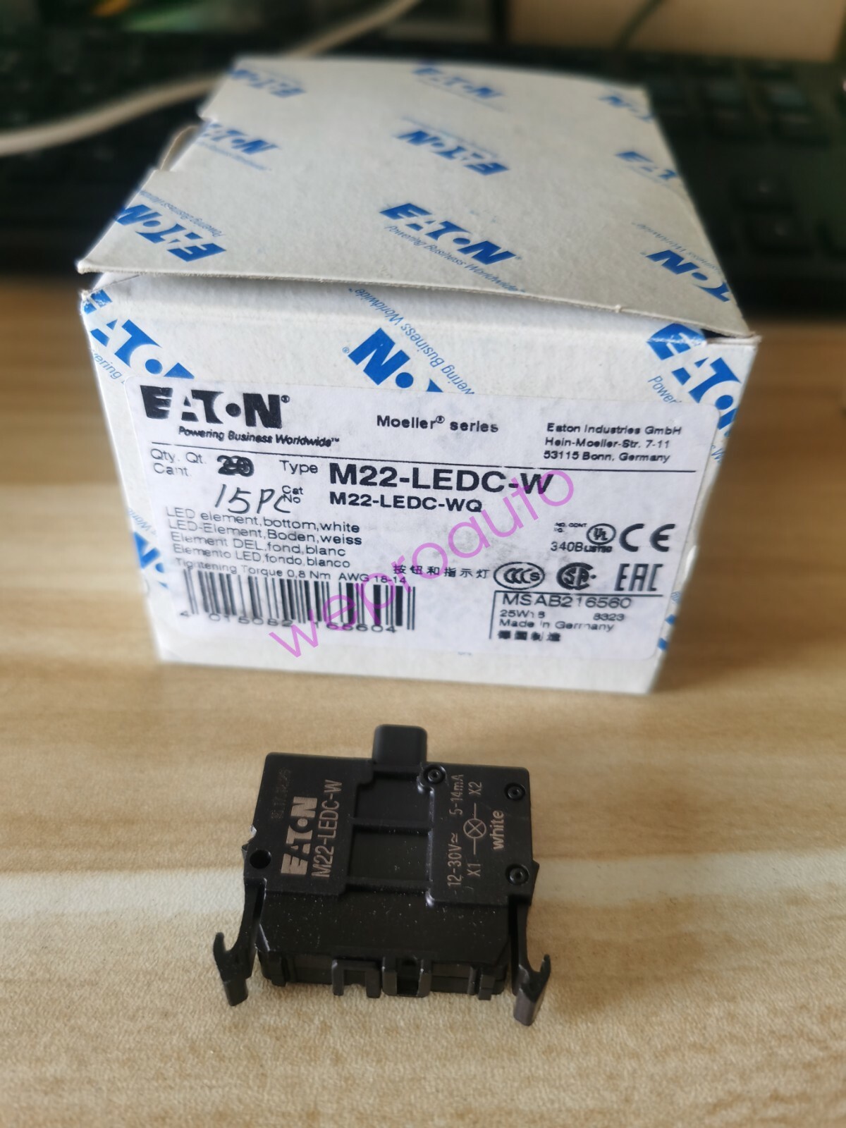 1PC New Eaton Moeller M22-LEDC-W M22-LEDC-WQ Lamp White Brand