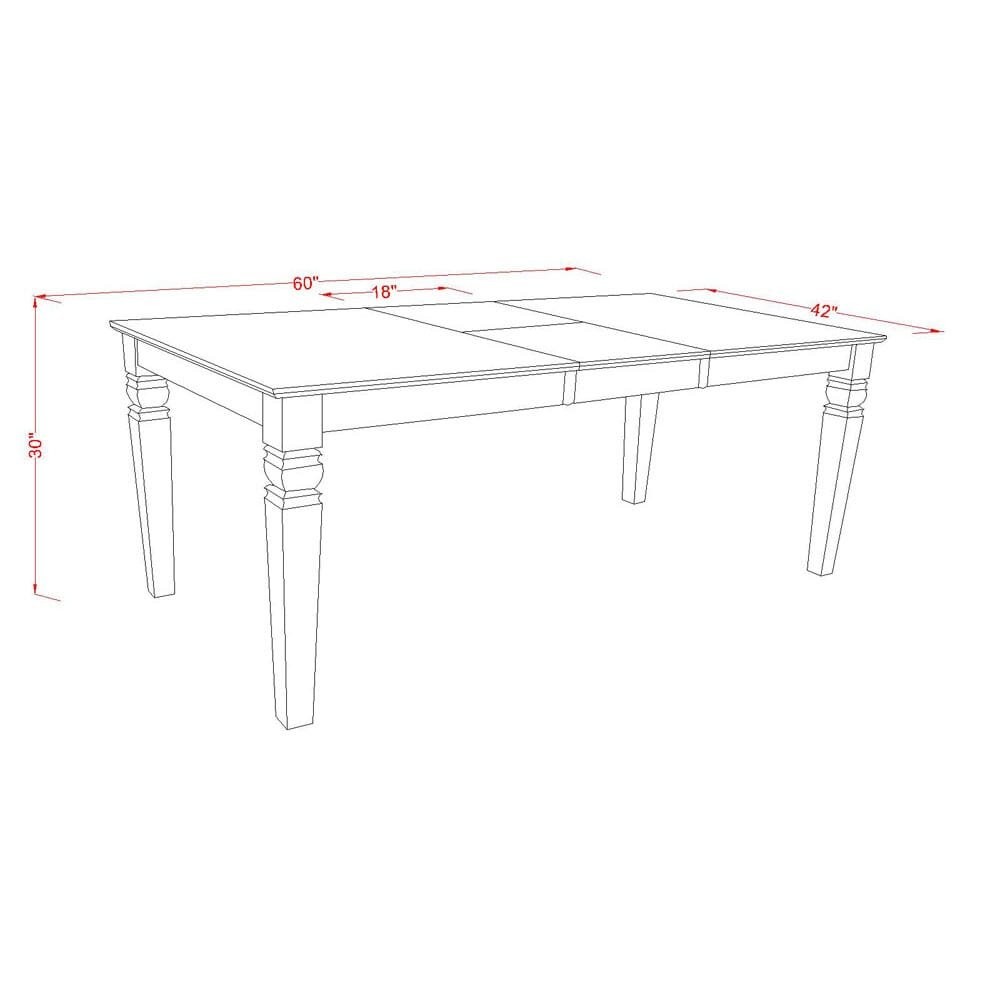 Dining Room Set Black, WELA7-BLK-47