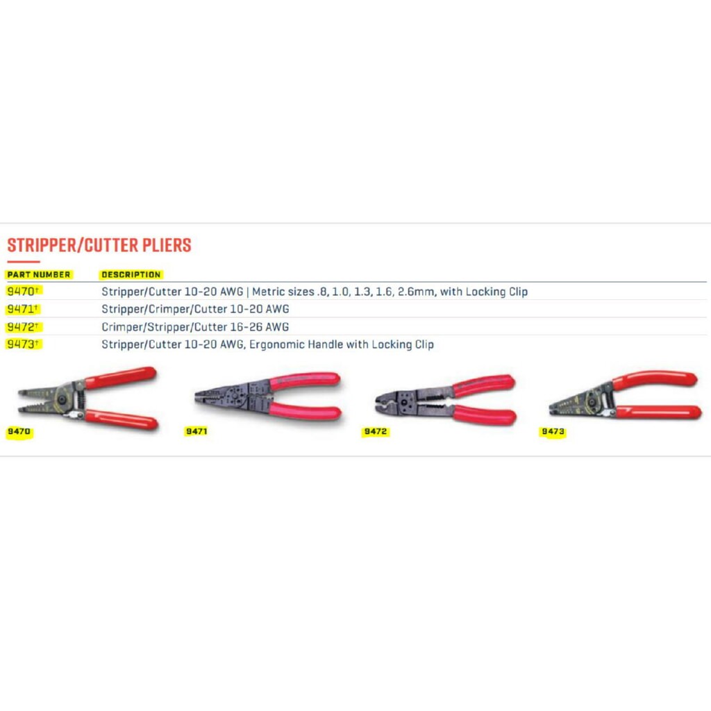Wright Tool 9470 Stripper/Cutter 10-20 AWG with Locking Clip
