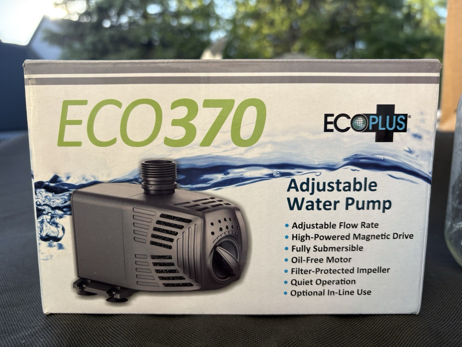 Eco 370 Adjustable Water Pump 370 Gph 120 Volts 24 Watts