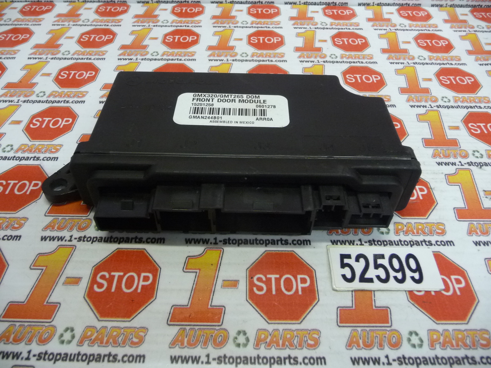 06 07 CADILLAC CTS SRX MULTIFUNCTION FRONT DOOR CONTROL MODULE 15251258 OEM