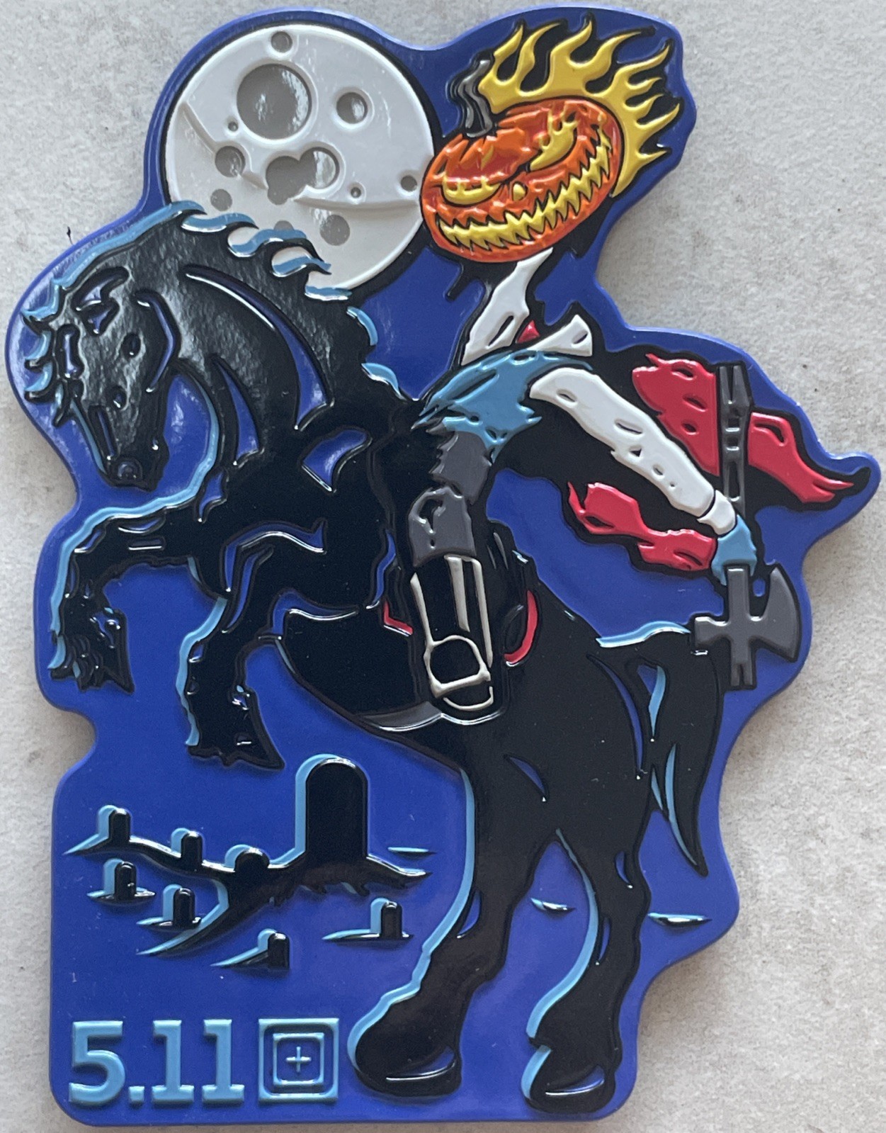 *RARE NEW* 5.11 TACTICAL HEADLESS HORSEMAN PATCH HALLOWEEN 🎃 ICHABOD CRANE