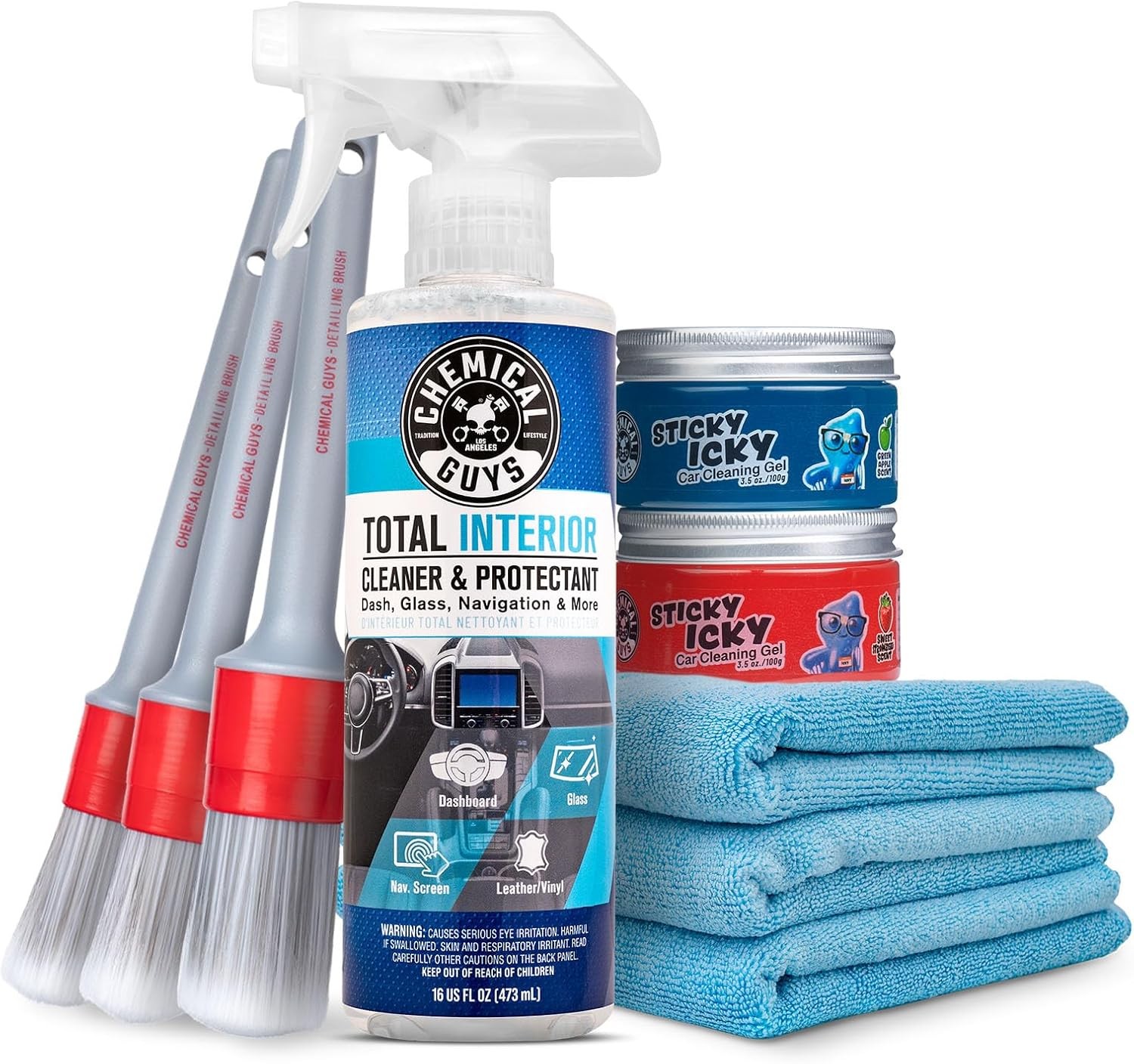 Chemical Guys - Car Cleaning Kit Interior (9 Piece Kit)