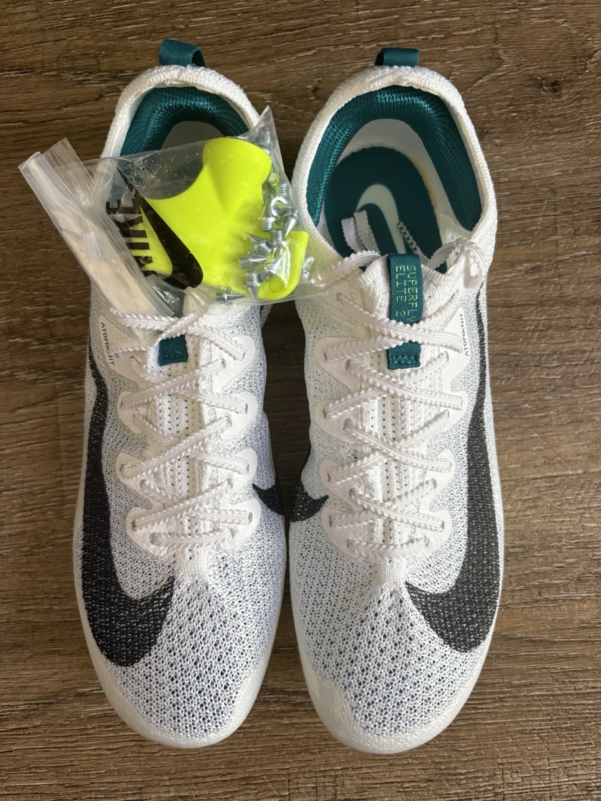 Nike Zoom Superfly Elite 2 Track Spikes White Spruce Men’s Sz 7.5 FZ9662-100