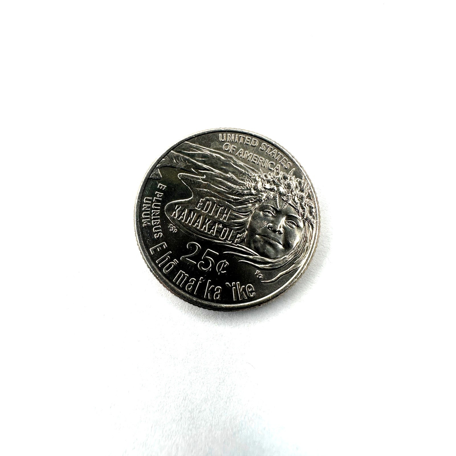 Edith Kanakaole 2023 P 25 Quarter "IN COD WE TRUST" Error $0.25