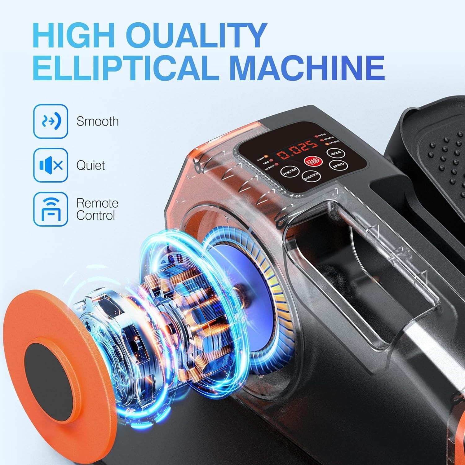 Ellipse Leg Exerciser for Seniors, Quiet & Portable Electric Seated Eclipse E