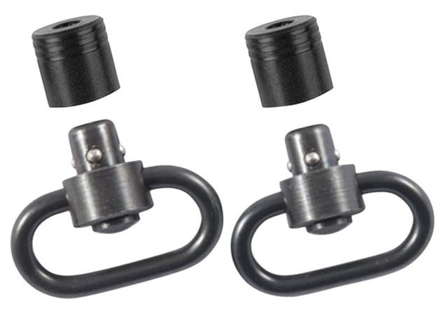 Out Push Button Swivels, 1.25 in, Black, Pbs19122 Sling Swivel: PBS19122
