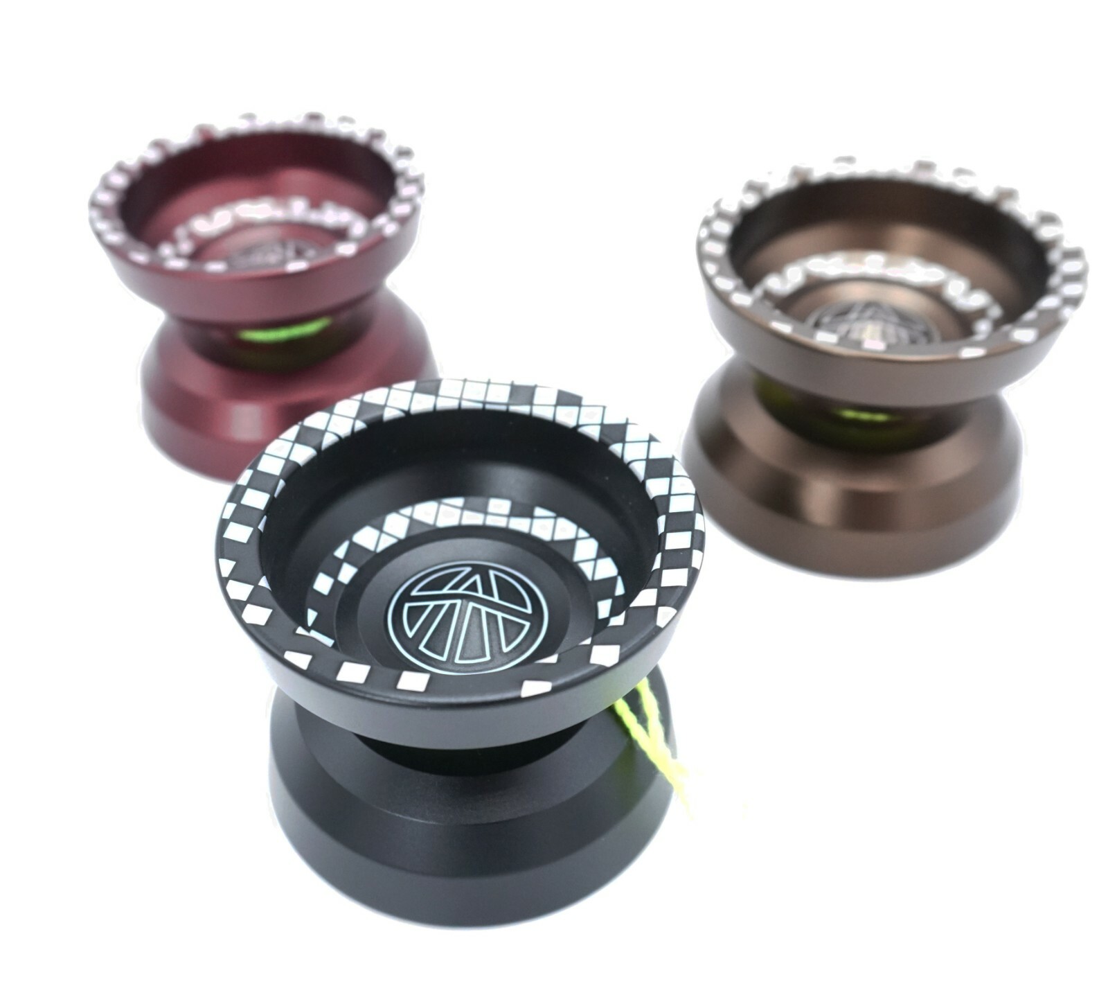 Unresponsive Yoyo Professional Trick Magic CNC Yo-Yo Anodized Metal Brown Matrix