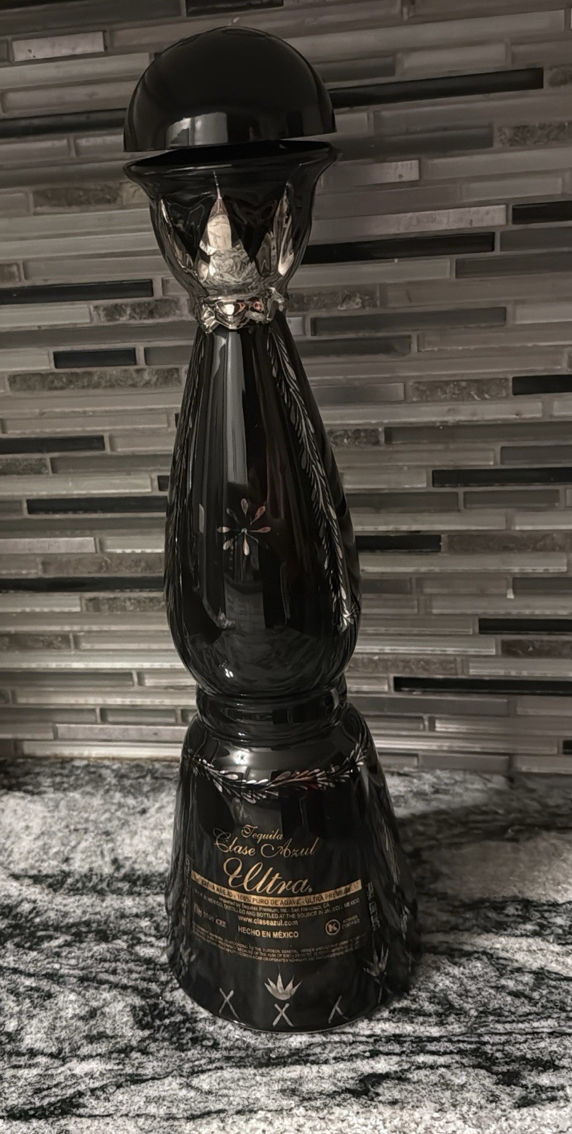 Clase Azul Ultra Tequila Liquor Bottle - Empty