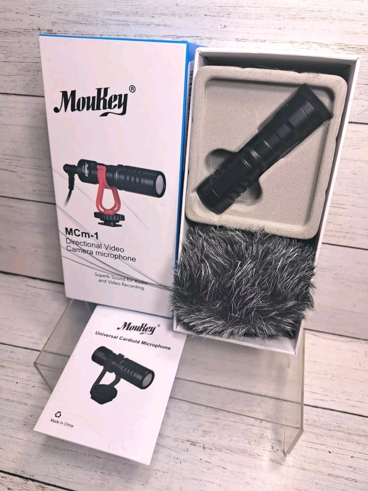 Moukey MCM-1 Video Microphone, Camera Microphone with Shock Mount Professional V