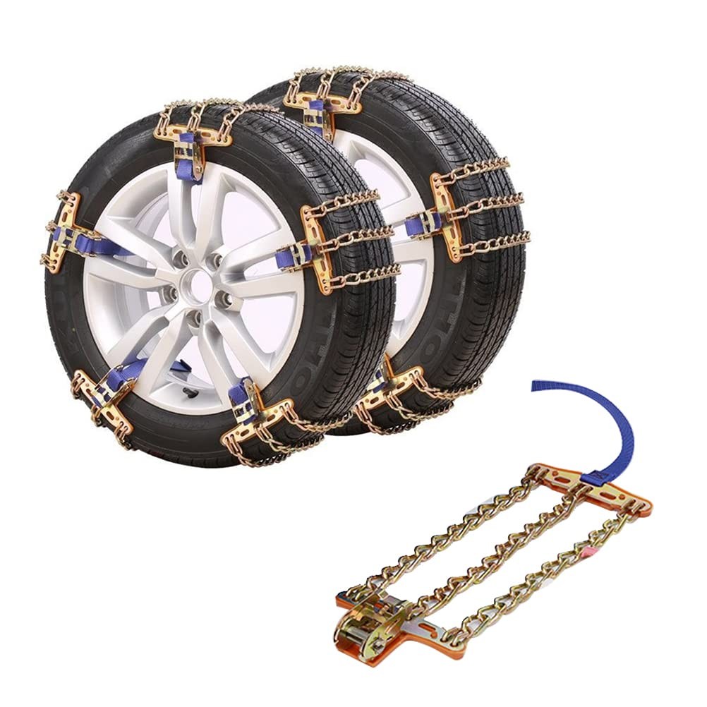 Snow Chains Cars, Non Slip Snow Emergency Traction Car Winter Snow Tyre Chain...
