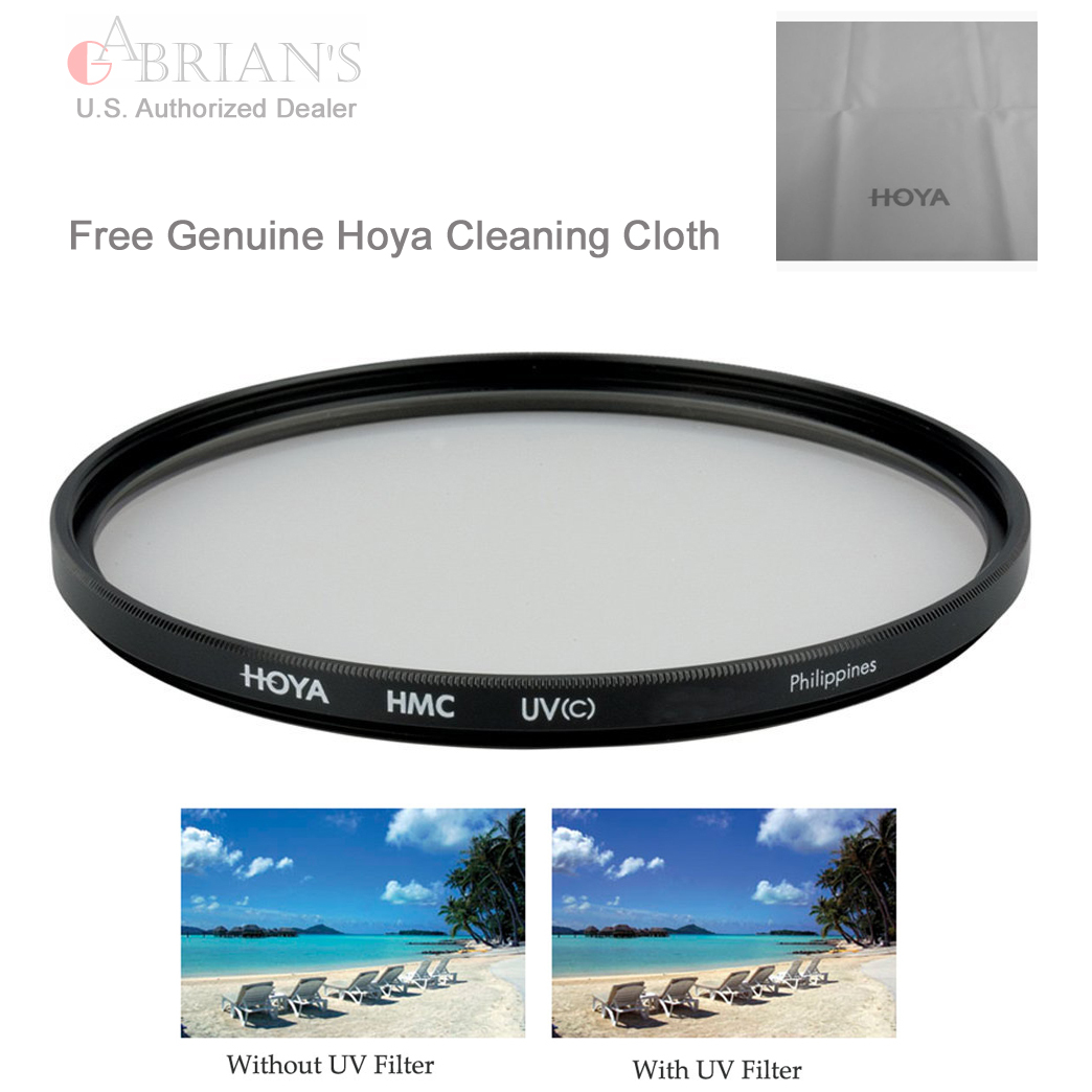 Genuine Hoya 82mm HMC UV(C) Filter Free Hoya Cleaning Cloth US Authorized Dealer