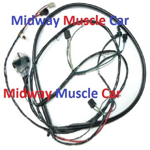 front end headlight wiring harness w/ internal alternator Chevy truck 69-72