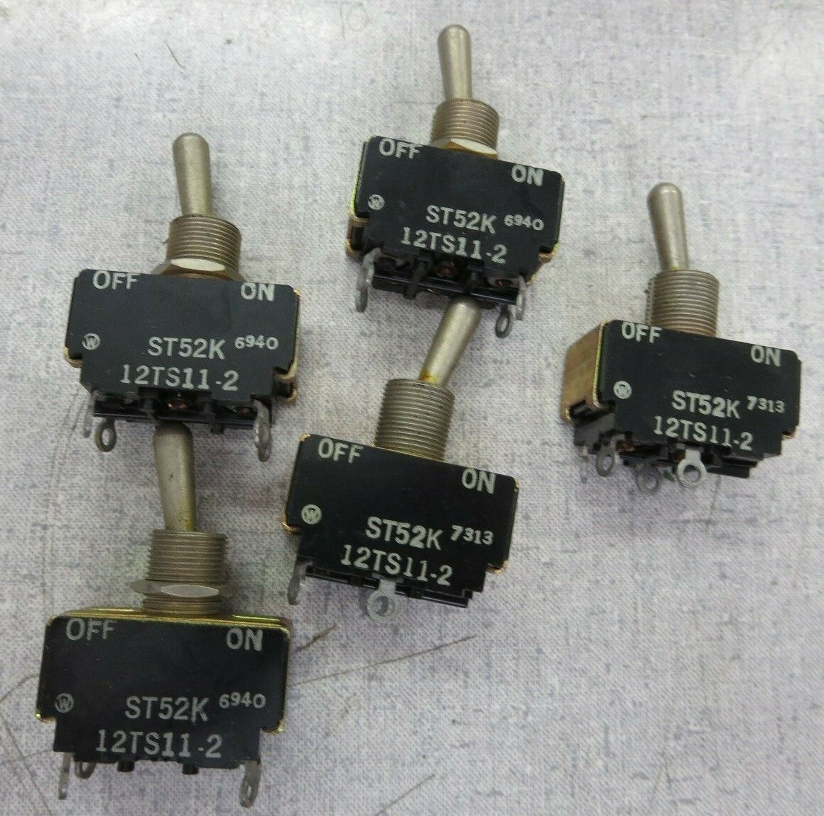 Micro Switch ST52K 12TS11-2 Micro Switches (Lot of 5)