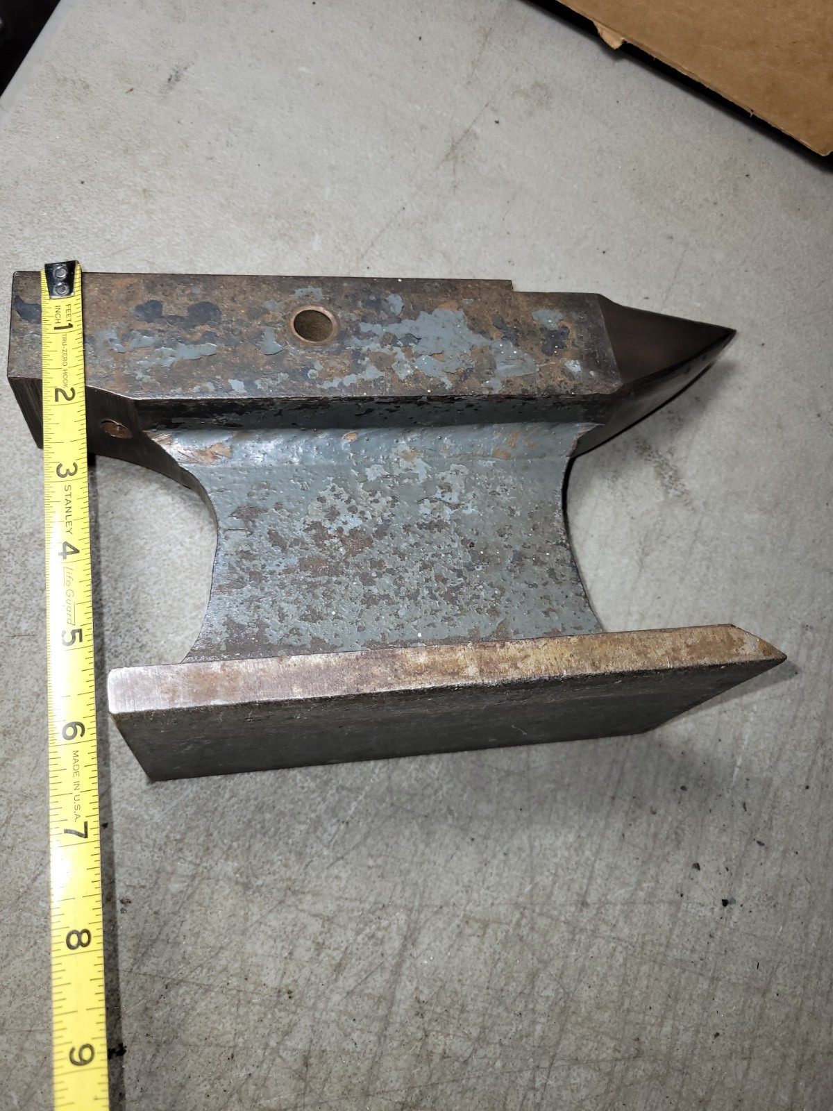 Vintage User/Artisan made bench top anvil 15 pound blacksmithing tool