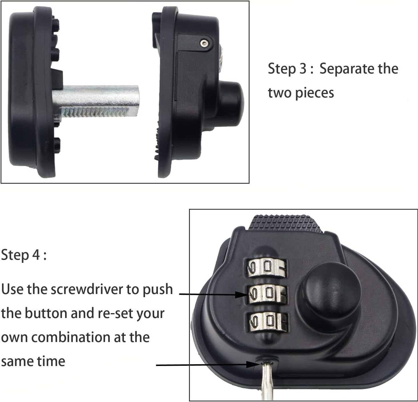 Tamper-Resistant Iron Trigger & Cable Lock - Compatible with Various Firearms