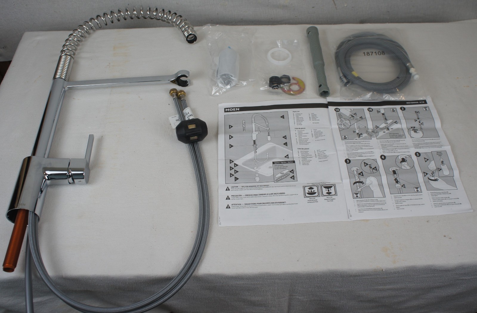 MOEN ALIGN 5923 CHROME ONE HANDLE PULLDOWN KITCHEN FAUCET IN ORIGINAL BOX