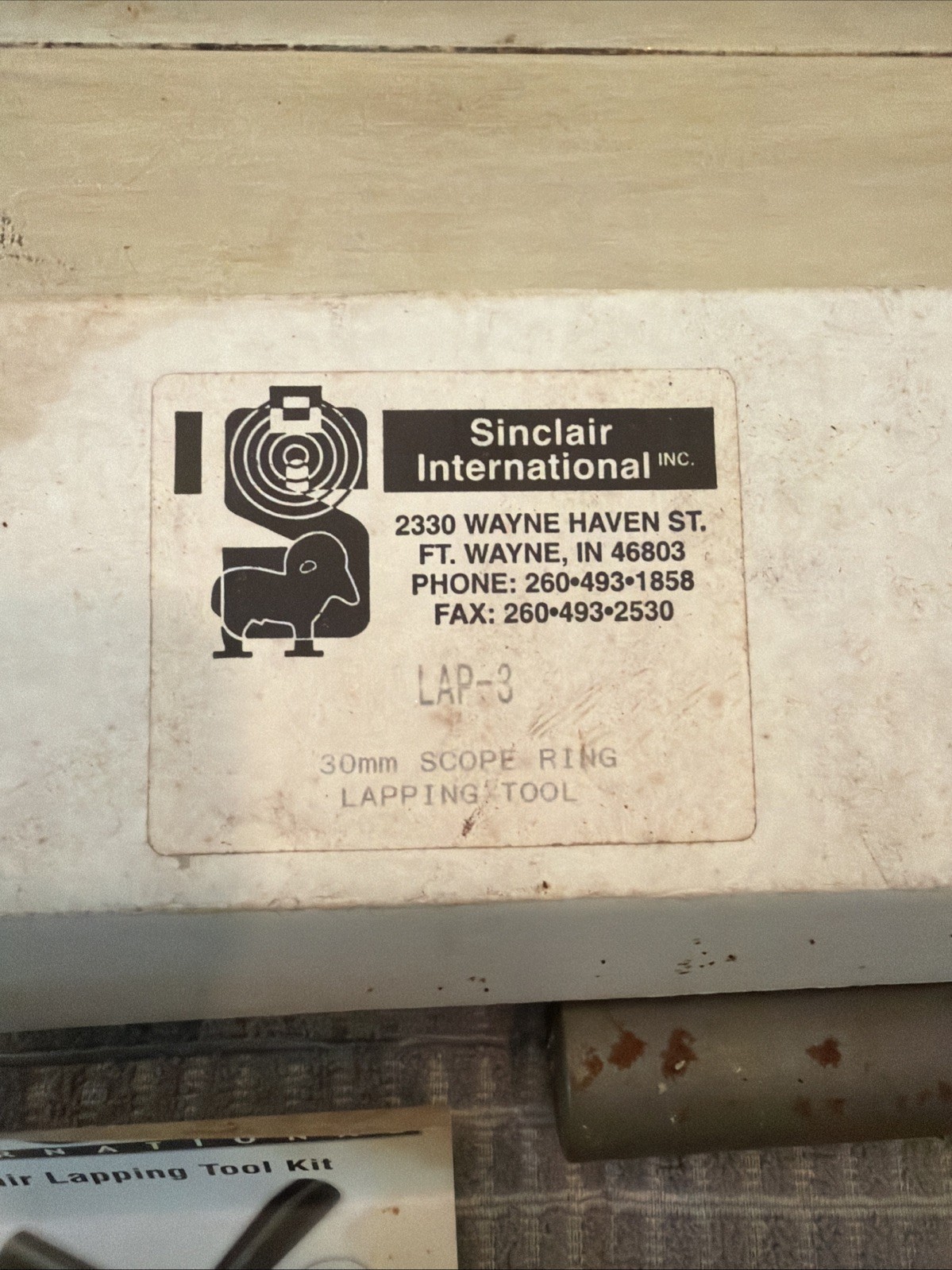Sinclair International LAP-3 30mm Scope Ring Lapping Tool Kit -