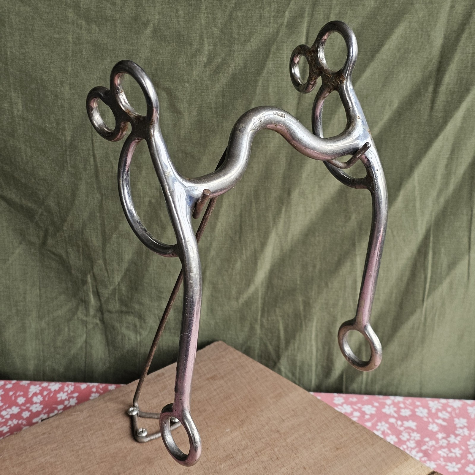 5'' ST Western Horse Bit With Medium Port Shank