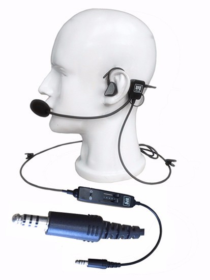 NEW UFQ in-ear helicopter pilot headset UFQ L1 Super Light Weight  Quiet as ANR!