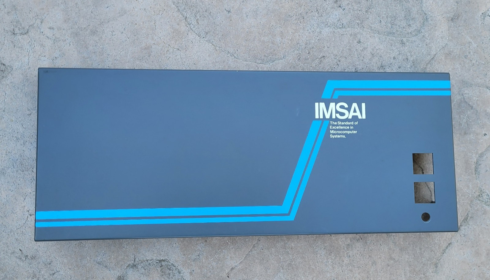 Vintage IMSAI 8080 front cabinet part