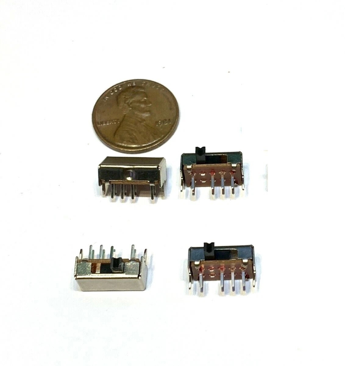 4 X 2P3T SK-23D07 3 position 8 Pin Slide switch SWITCHES Tactile PCB A27 STAMP