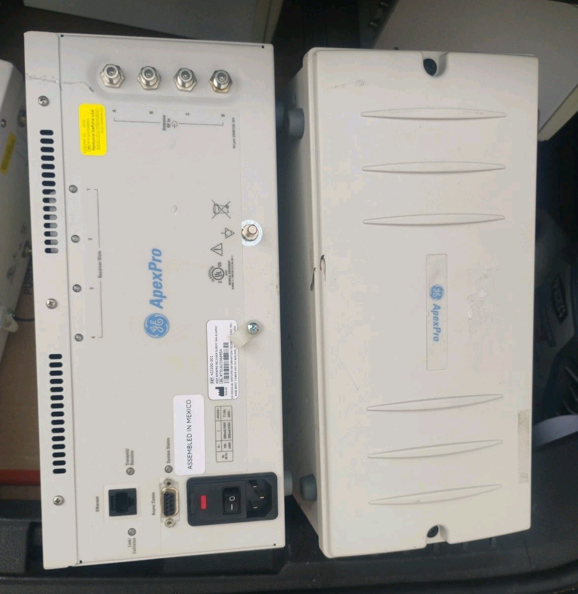 GE Apex Pro Telemetry Reciever 560-614 MHZ Used With Power Cord Only