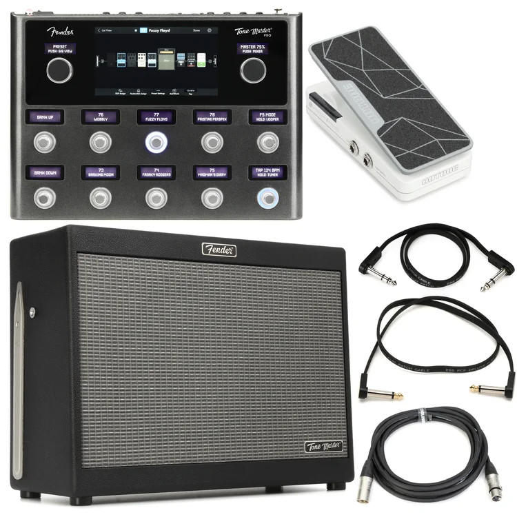 Fender Tone Master Pro Multi-effects Guitar Workstation and FR-12 1x12" Powered