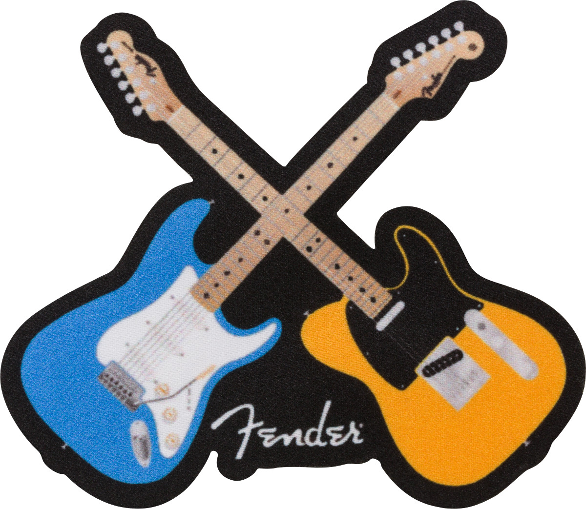 Fender Crossed Guitars stratocaster  telecaster Iron on Patch DISCONTINUED