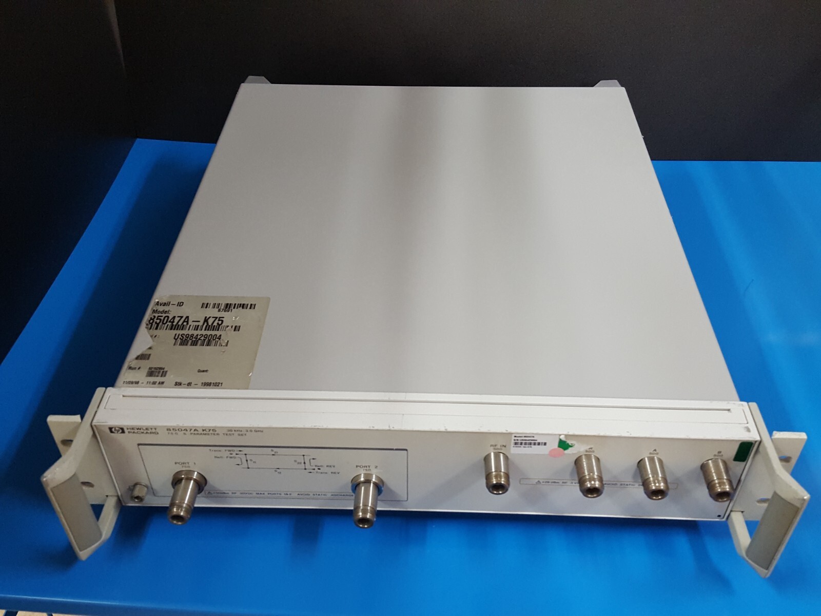 HP 85047A K75: 75Ohm S-Parameter Test Set, 30KHz - 3.0GHz, Untested (9004)