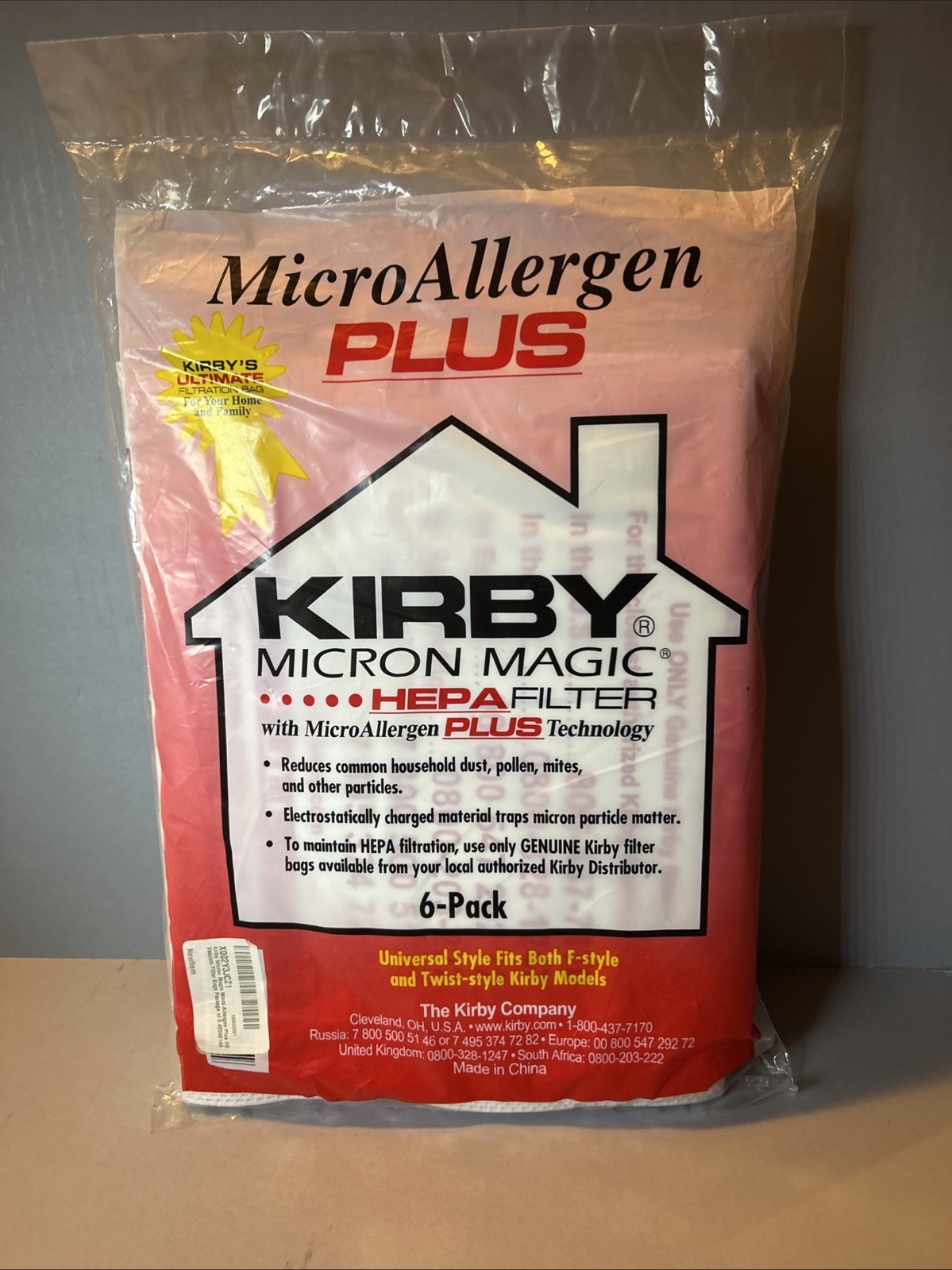 Kirby Micron Magic Micro Allergen Plus HEPA Vacuum Filter Bags Lot of 6-204814A