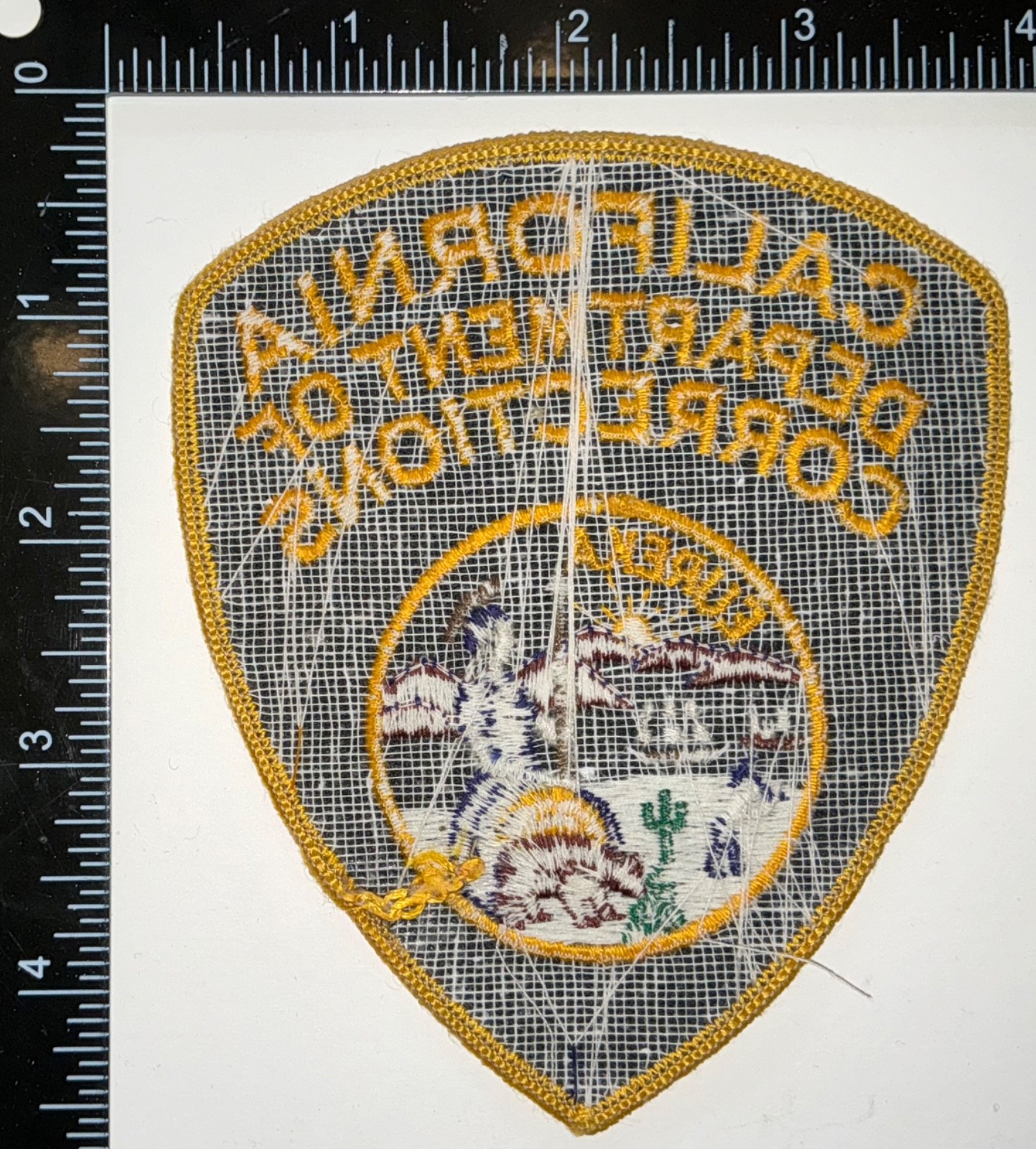 California CA Department of Corrections Patch
