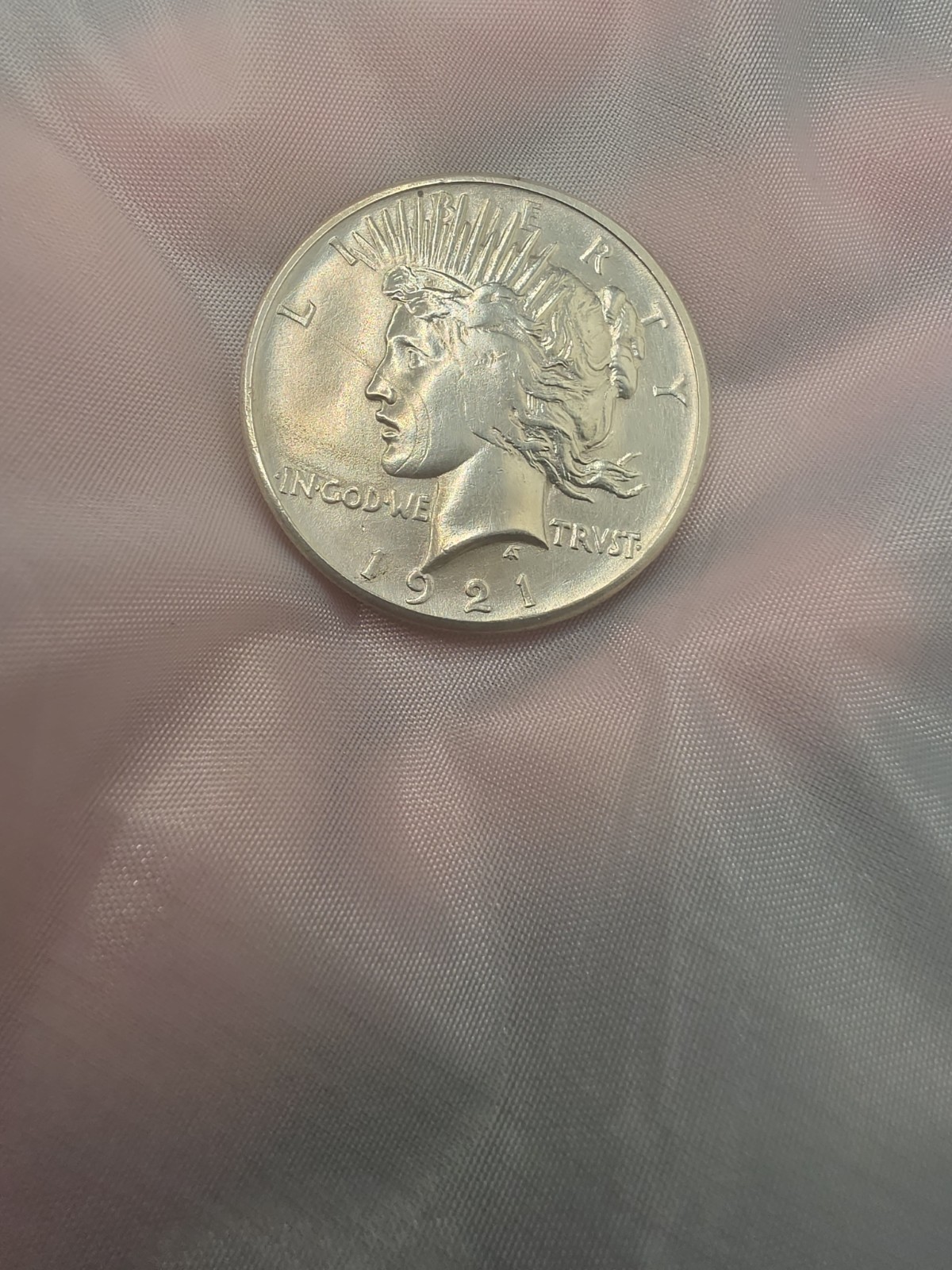 1921 high relief peace dollar LUSTER!!