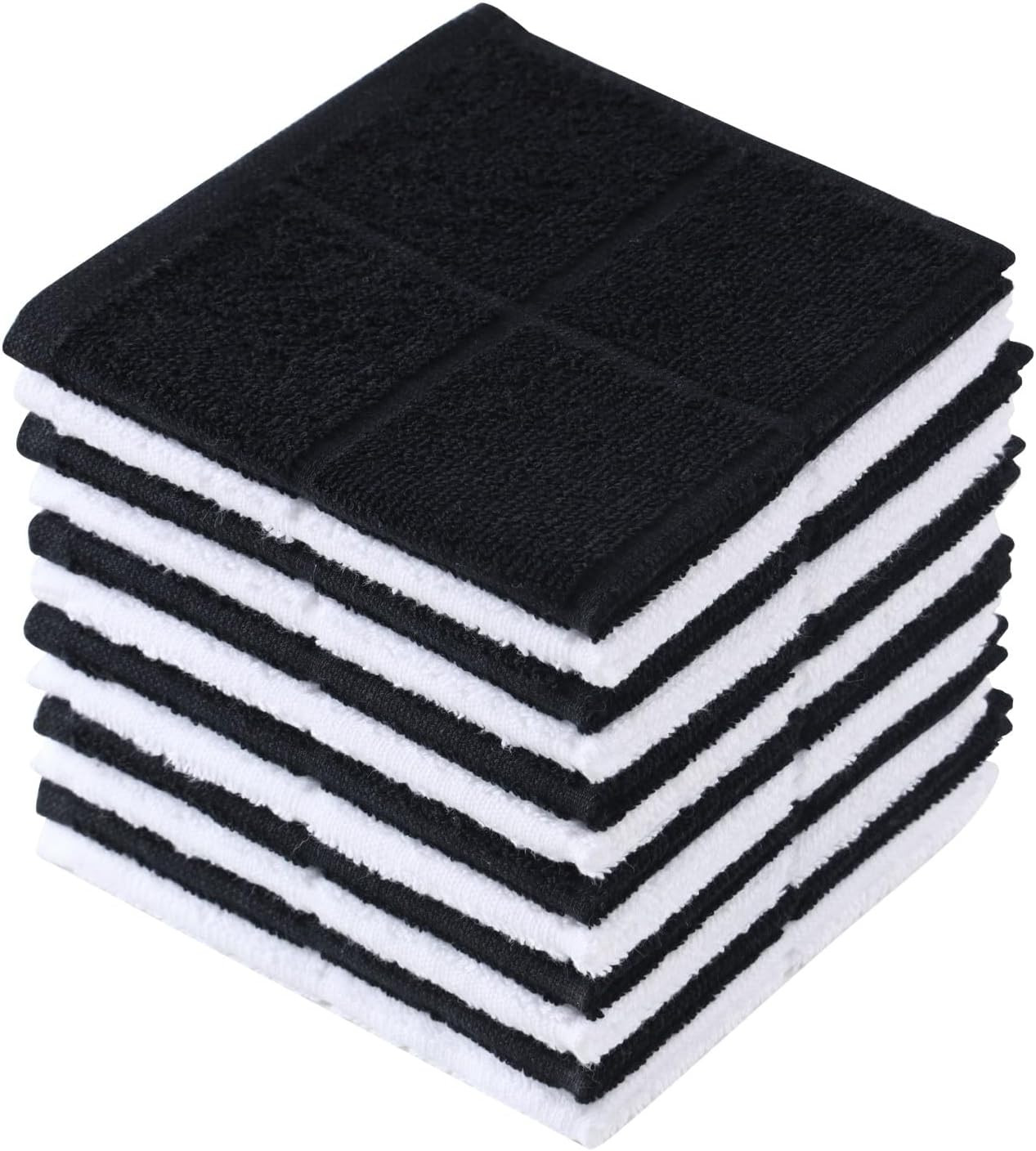 Dishcloths Kitchen Highly Absorbent Dish Rags 100% Cotton Dish Cloths for Washin