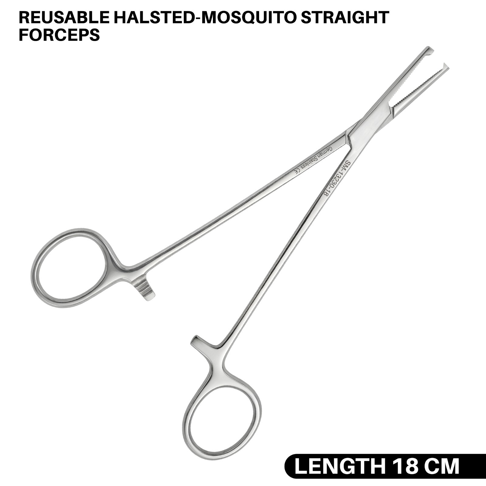 Mosquito Kocher Straight Forceps 18 cm Straight Surgical Instrument German Gr