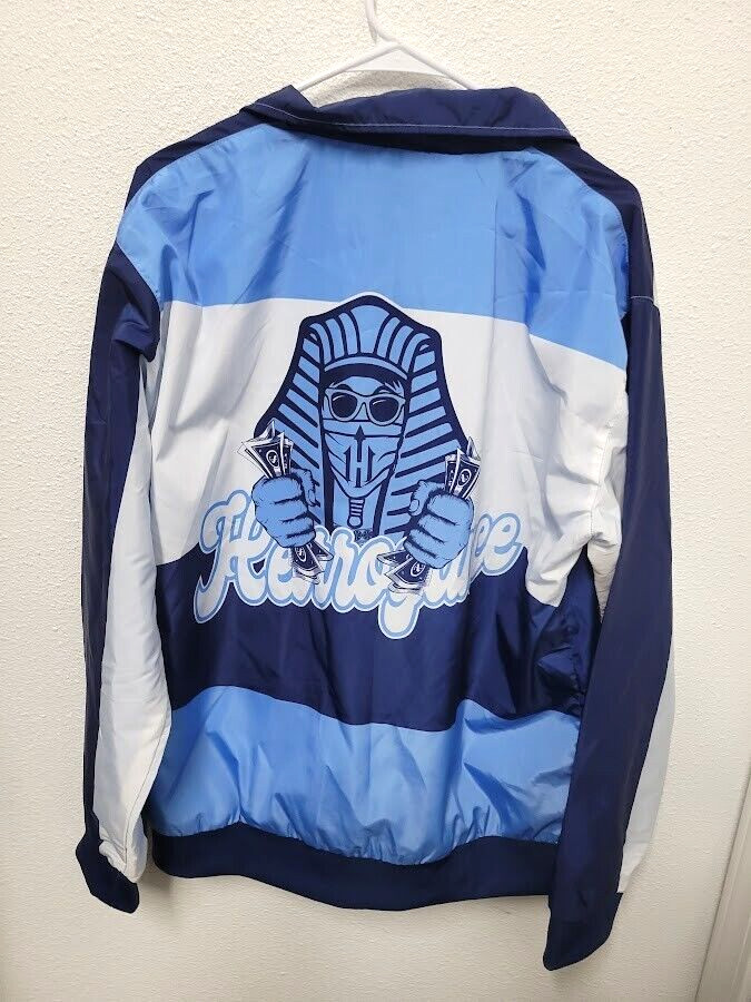 Heirrogance Full Zip Unique Blue Jacket Size XL