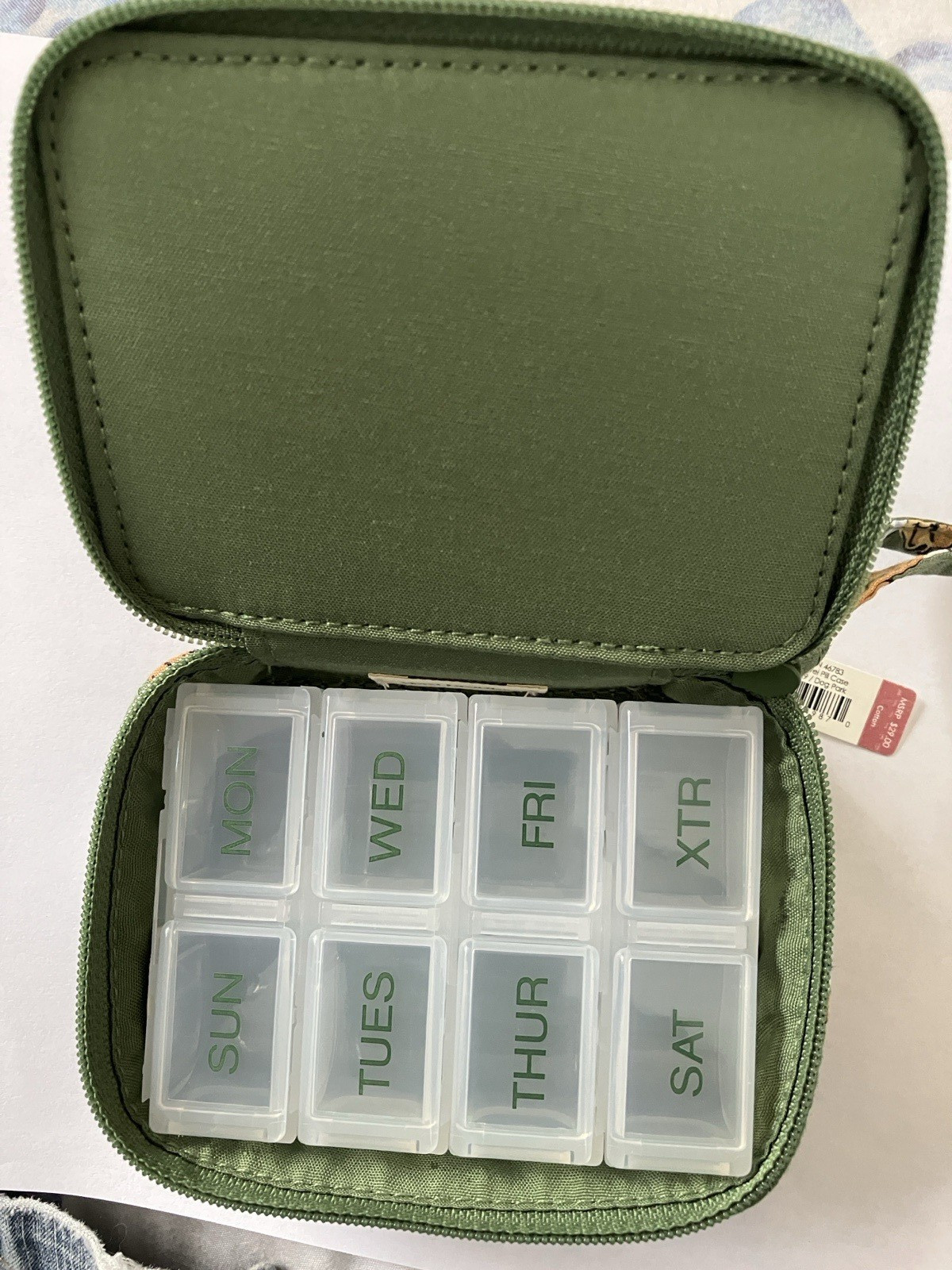 VBERA BRALDEY TRAVEL PILL CASE "DOG PARK" ***ACTUAL PATTERN***