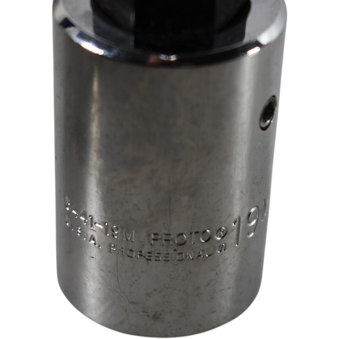 NEW Proto 5441-19M 19mm Hex Bit Socket 1/2'' Drive Chrome 4'' OAL