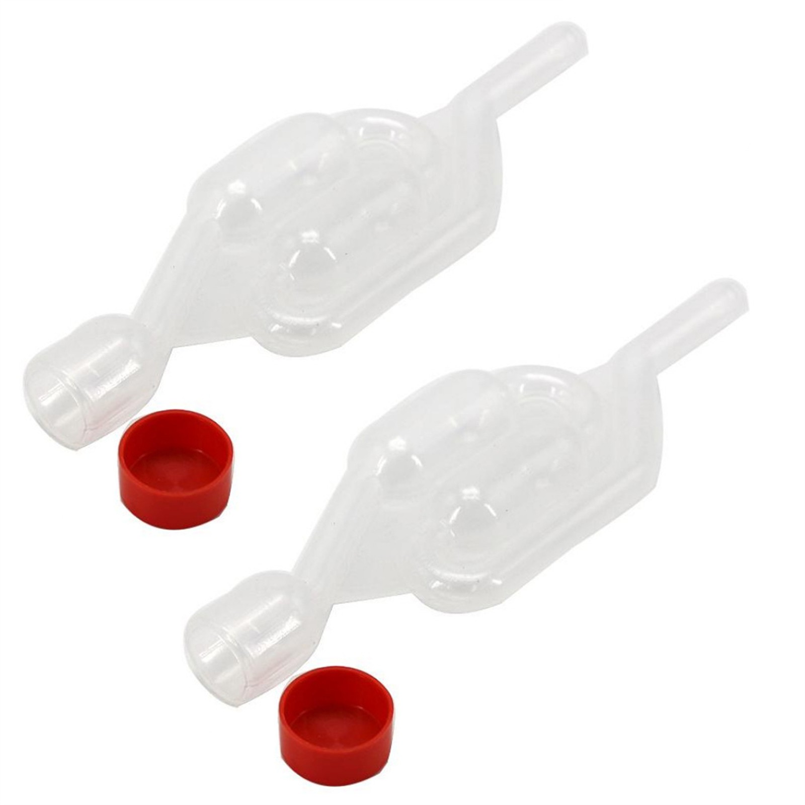 2PCS Transparent One-way Beer Making Tool Equipment Airlock Accessories