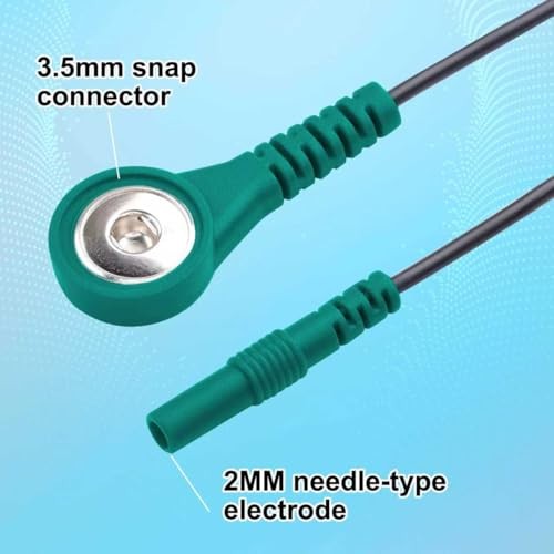 4 PCS Electrode Lead Wire Adapters 4 Colors Replacement Electrode Quick