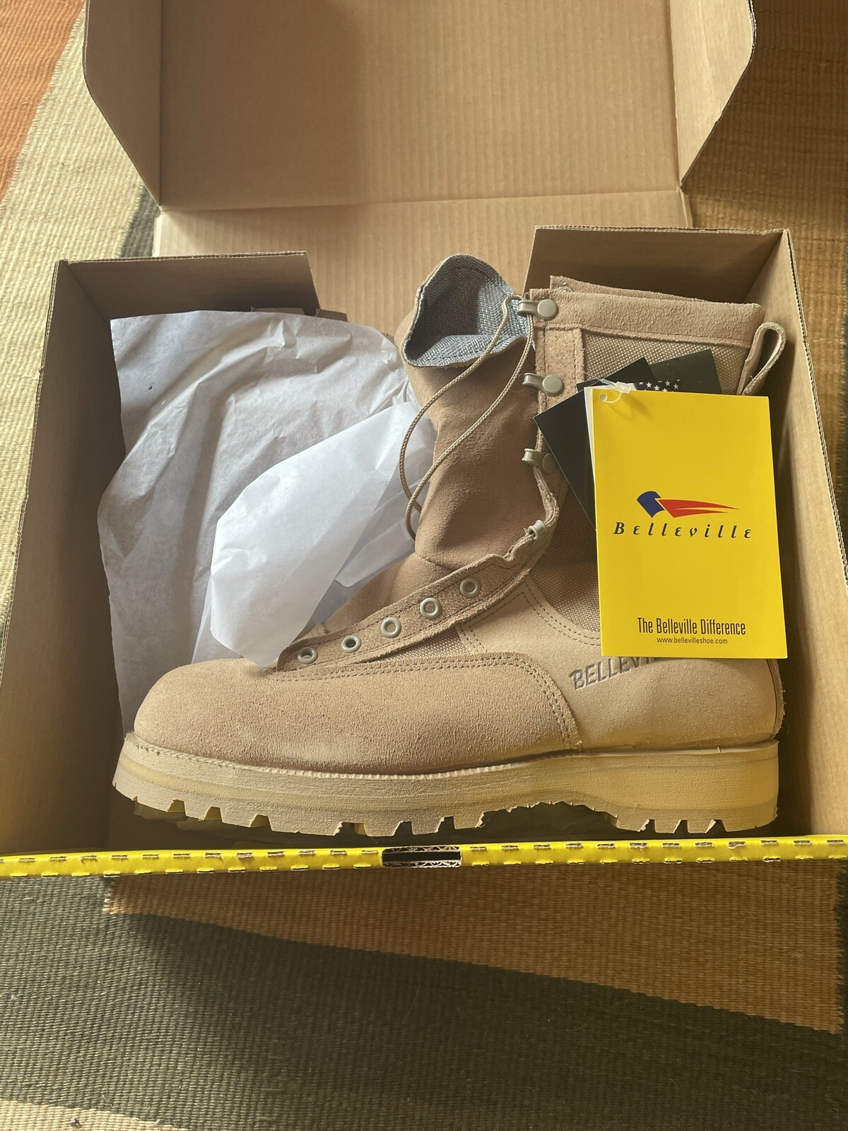 Belleville 790G Military issue Desert Combat Boots Gortex Tan-