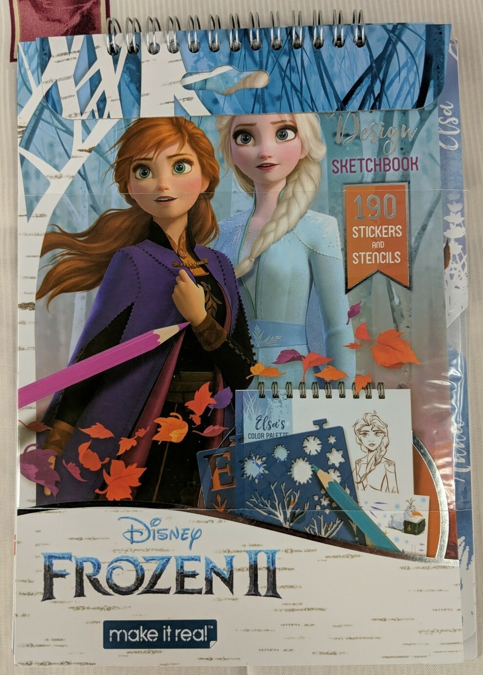 Disney Frozen II Fashion Design Sketchbook 190 Stickers and Stencils New