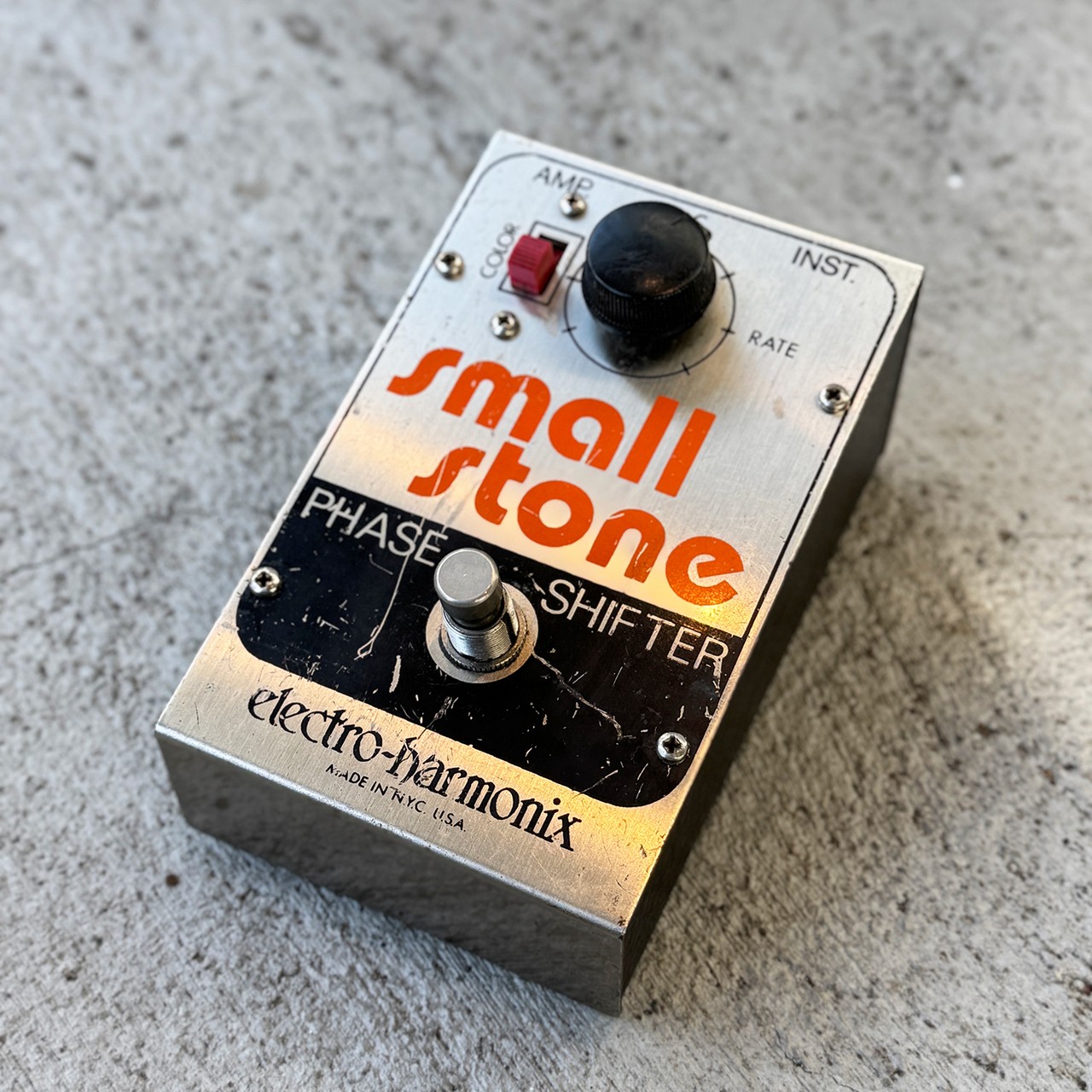 Electro-Harmonix small stone Phaser Pedal 4732 Tested & Works