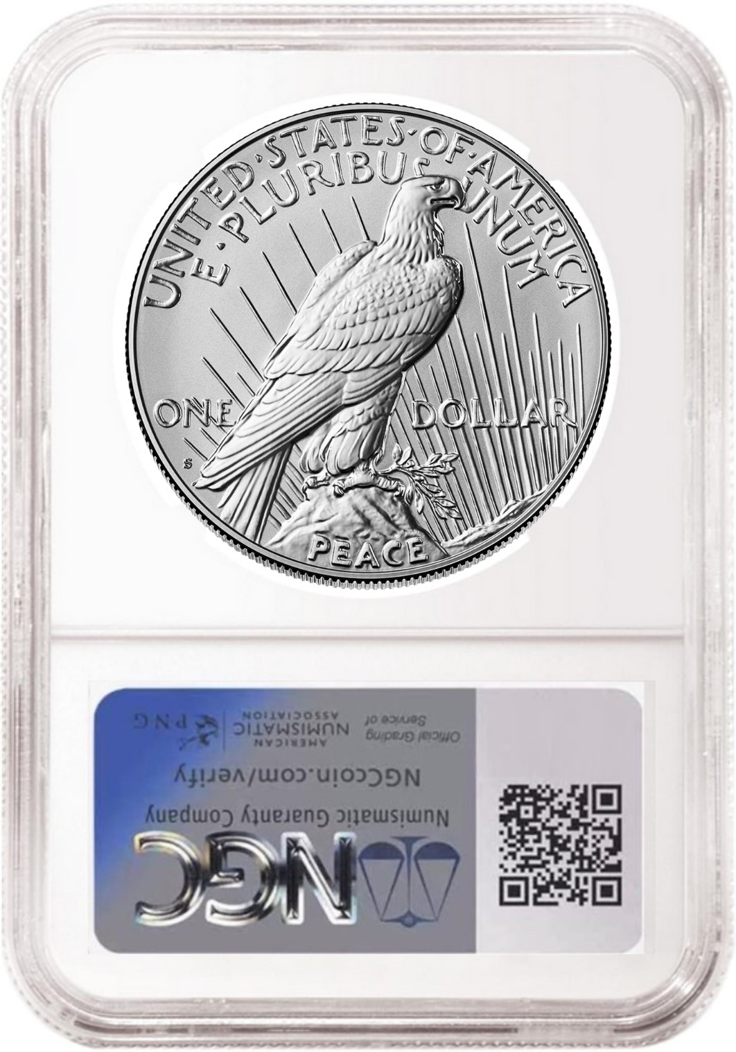 2025 Peace Reverse Proof Silver Dollar NGC RP70 First Releases Peace