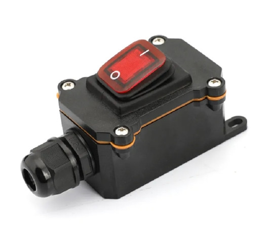 4Pin Inline Cord Rocker Switch DC 12V-24V IP66 Waterproof Power Toggle Switch